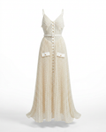 Audacious Polka Dot Mesh Maxi Dress